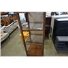 Image 2 : VINTAGE SHELF WITH GLASS SHELVES 77 INCHES TALL