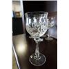 Image 8 : LOT OF CRYSTAL STEMWARE AND HEAVY CANDLESTICKS