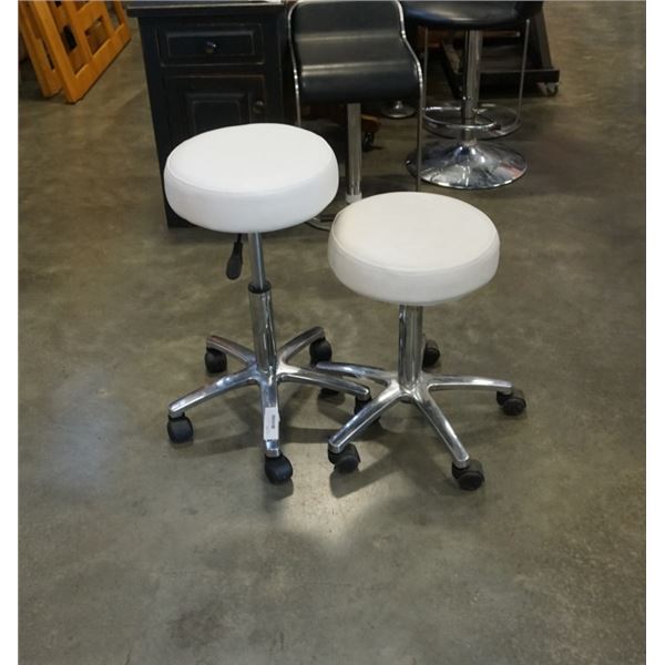 2 GAS LIFT ROLLING STOOLS