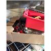 Image 2 : 3 TRAYS OF ESTATE GOODS, TIE DOWN STRAPS, ELECTRONICS