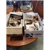 Image 1 : 2 BOXES OF VINTAGE DOLL HOUSE FURNITURE