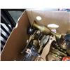 Image 2 : BOX OF COLLECTABLES, BRASS DECOR, ABACUS,