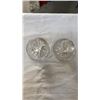 Image 8 : 2 TRAYS OF CRYSTAL GLASSES, BASKET, LIDDED DISH