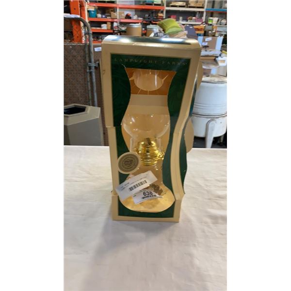 LAMPLIGHT FARMS CO OIL LAMP IN BOX