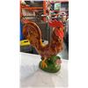 Image 2 : LARGE ROOSTER FIGURE AND WOOD JEWELRY BOX