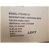 Image 2 : NEW DARK GREY AIR LEATHER 3 SEATER SOFA - MISSING CHAISE