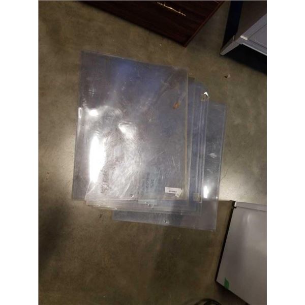 Lot of clear poster sleeves