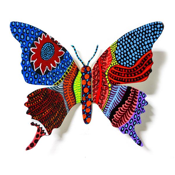 Patricia Govezensky- Original Painting on Cutout Steel "Butterfly CX"