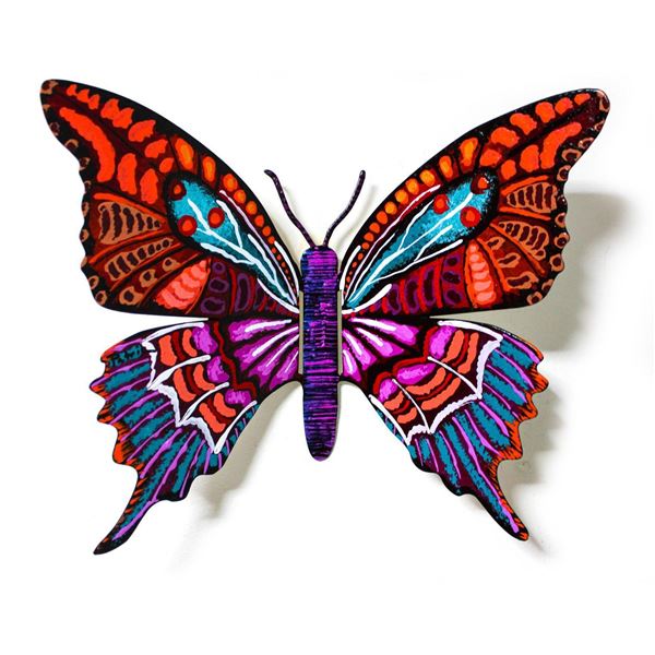 Patricia Govezensky- Original Painting on Cutout Steel "Butterfly XCI"