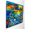 Image 2 : Vera V. Goncharenko- Original Painting on Cutout Steel and Board "Sunset"