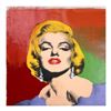 Image 1 : Steve Kaufman (1960-2010) "Marilyn with Earrings" Hand Signed and Numbered Limited Edition Hand Pull