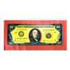 Image 1 : Steve Kaufman (1960-2010) "100 Dollar Old Ben Bill" Hand Signed and Numbered Limited Edition Hand Pu
