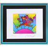 Image 2 : Peter Max- Original Lithograph "Flower Jumper Over Sunrise Ver. I (mini)"