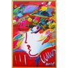 Image 2 : Peter Max- Original Mixed Media "Blushing Woman"