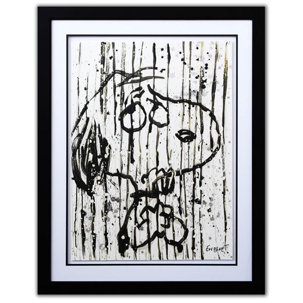 Tom Everhart- Hand Pulled Original Lithograph  Dancing in the Rain 
