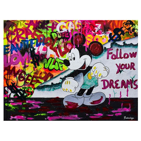 Nastya Rovenskaya- Mixed Media "Dancing in the City"