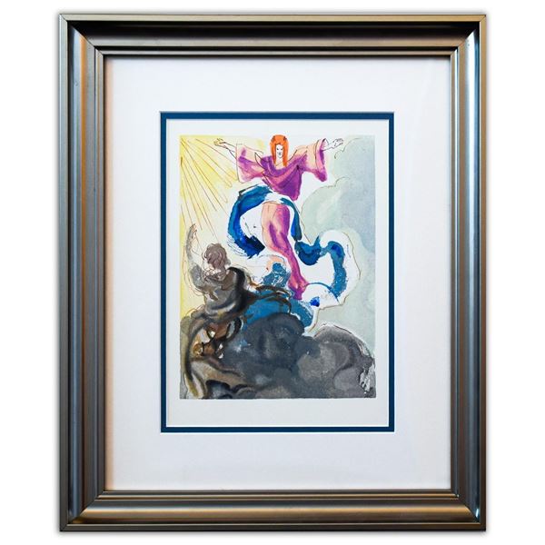 Salvador Dali- Original Color Woodcut on B.F.K. Rives Paper "Paradise 3"