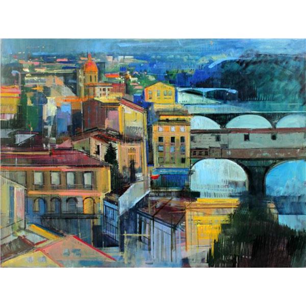 Alex Zwarenstein "Florence at Sundown" Giclee on Canvas