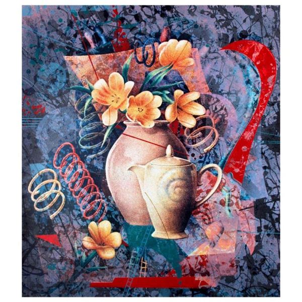 Yankel Ginzburg, "Tea In The Afternoon" Hand Signed Limited Edition Serigraph with Letter of Authent