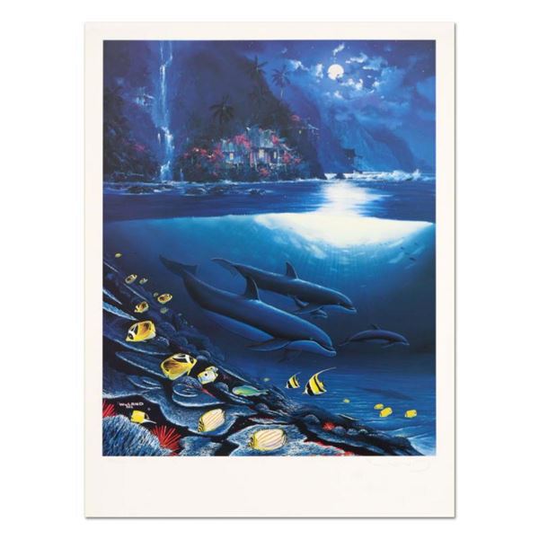 Wyland, "Paradise" Limited Edition Lithograph, Numbered and Hand Signed with Certificate of Authenti