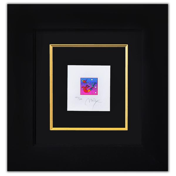 Peter Max- Original Lithograph  Star Catcher on Blue (Mini) 