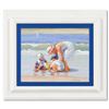 Image 1 : Lucelle Raad, "Mama's Boys" Framed Original Acrylic Painting on Canvas, Hand Signed with Letter of A