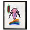 Image 1 : Menashe Kadishman- Pastel on Paper "Untitled"