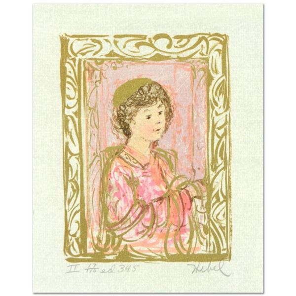 Edna Hibel (1917-2014), "Meditation" Limited Edition Lithograph with Remarque, Numbered and Hand Sig