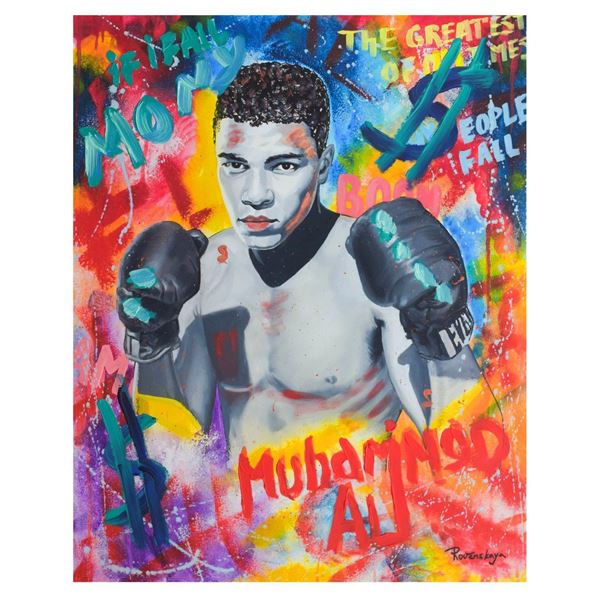 Nastya Rovenskaya- Mixed Media "Ali The Greatest"