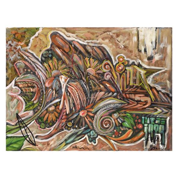 Mani, Original Oil Painting (48" x 36") on Canvas, Hand Signed with Letter of Authenticity.