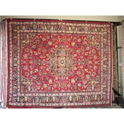 12'3" X 10 Mashad SIGNED Persian Oriental Rug #1665819