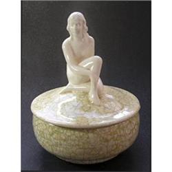 German Female Figural Powder Jar #1666094