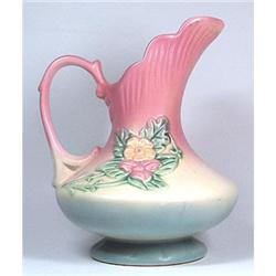 Hull WILDFLOWER 11-8 1/2 Pink and Blue Ewer #1666122