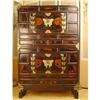 Image 1 : Early 19th C. 2 Unit Persimmon Butterfly Chest #1666589