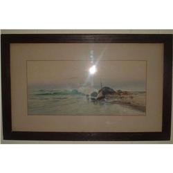 ORIGINAL CORBETTI WATERCOLOR SEASCAPE  #1666611
