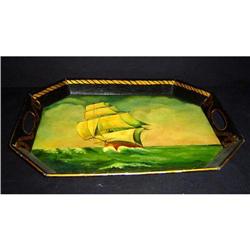 Antique English Tole Tray #1666743