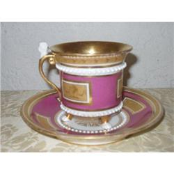 Rare singed Old Paris Empire Cabinet cup  #1666762