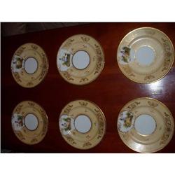 6 Jacob Petit Old Paris Troubadour plates #1666766