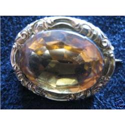 Georgian citrine and gold brooch 1820 #1666771