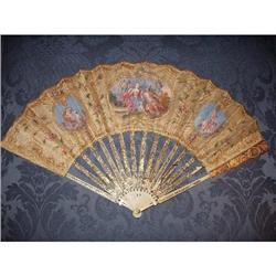 Louis XVI marriage air balloons fan 18th c #1666775