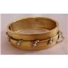 Image 1 : 15K Gold Seed Pearl Bangle Bracelet #1679340
