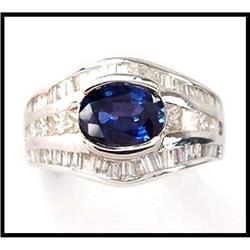 Unusual Sapphire Diamond Ring(price was $6,100)#1679408