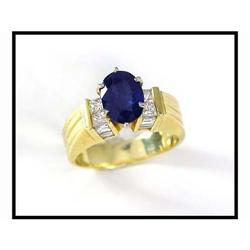 Designer 18K Sapphire Diamond Ring(price was #1679411