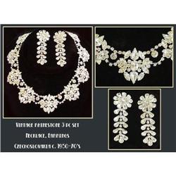 GLAMOROUS GLITZY VINTAGE RHINESTONE NECKLACE #1679563