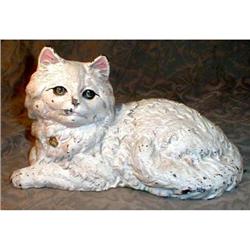 HUBLEY Persian CAT Doorstop #385 Kitty ANTIQUE #1679824