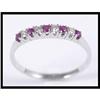 Image 1 : Graceful 18K White Gold Ruby and Diamond Ring #1689303
