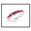 Image 1 : Fine Color Ruby 18K White Gold Band Ring(was #1689358