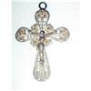 Image 1 : Silver Filigree Wirework Cross Crucifix #1689795