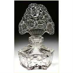 CZECH VINTAGE CUT CRYSTAL FIGURAL PERFUME #1689814