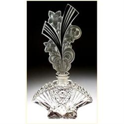 CZECH VINTAGE CUT CRYSTAL FIGURAL PERFUME #1689815